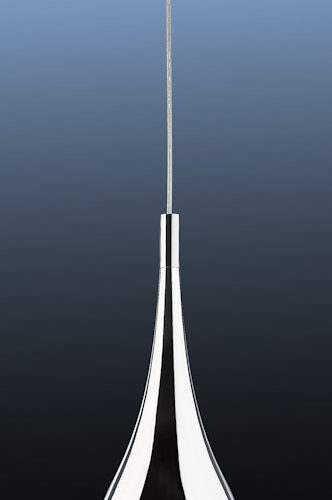 Pendant lamp Lux Lava Chrom – modern pendant lamp in chrome and metal