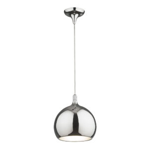Pendant lamp Lux Flask – modern pendant lamp in chrome and metal