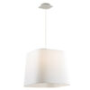 Pendant lamp Lux Romeo – modern pendant lamp in white and steel