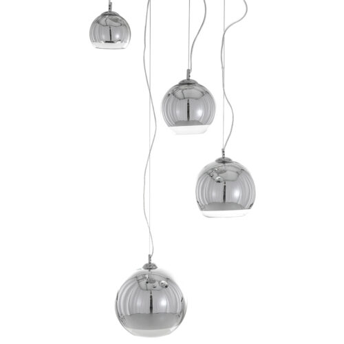 Pendant lamp Lux Laurent – modern pendant lamp in chrome and steel