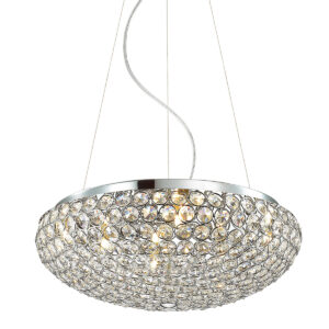 Pendant lamp Lux Santo 40w – modern pendant lamp in chrome and steel