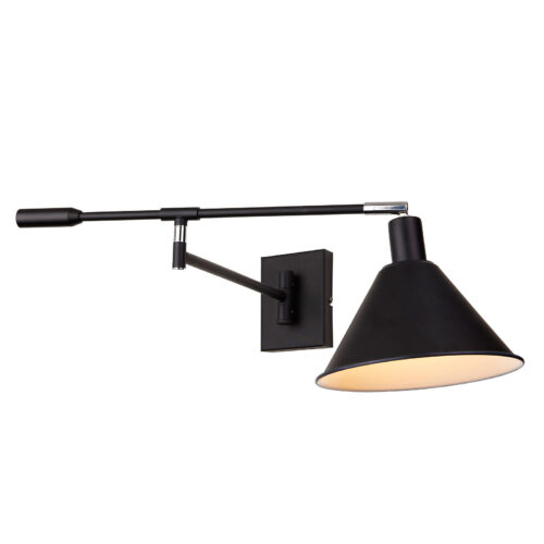 Wall lamp Lux Trinity – LED wall lamp in black chrome and steel
