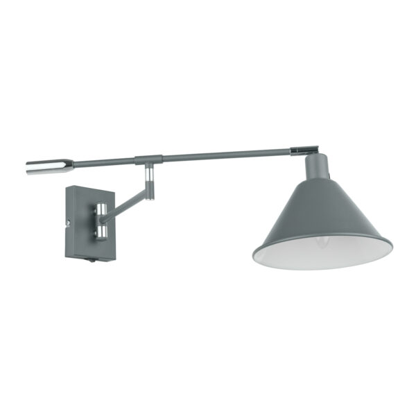 Wall lamp Lux Trinity 60w – LED wall lamp in grey and metal