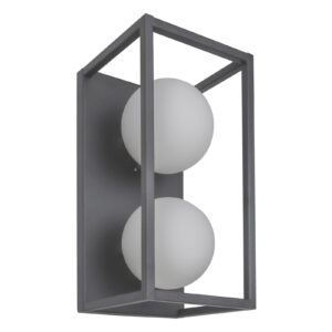 Wall lamp Lux Daisy – LED wall lamp in grey and metal alloy