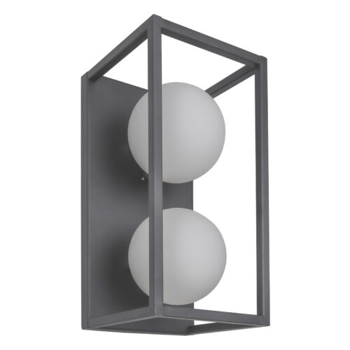 Wall lamp Lux Daisy – LED wall lamp in grey and metal alloy