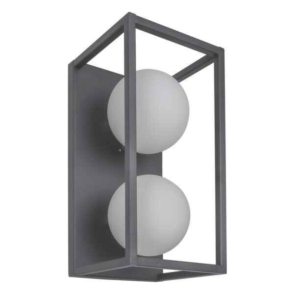 Wall lamp Lux Daisy – LED wall lamp in grey and metal alloy