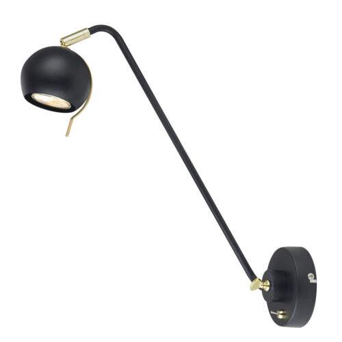 Wall lamp Lux Charissa – LED wall lamp in matt black