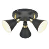 Flush mount ceiling light Lux Biagio – flush mount ceiling lights in matt black