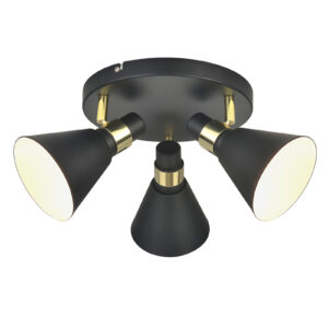Flush mount ceiling light Lux Biagio – flush mount ceiling lights in matt black