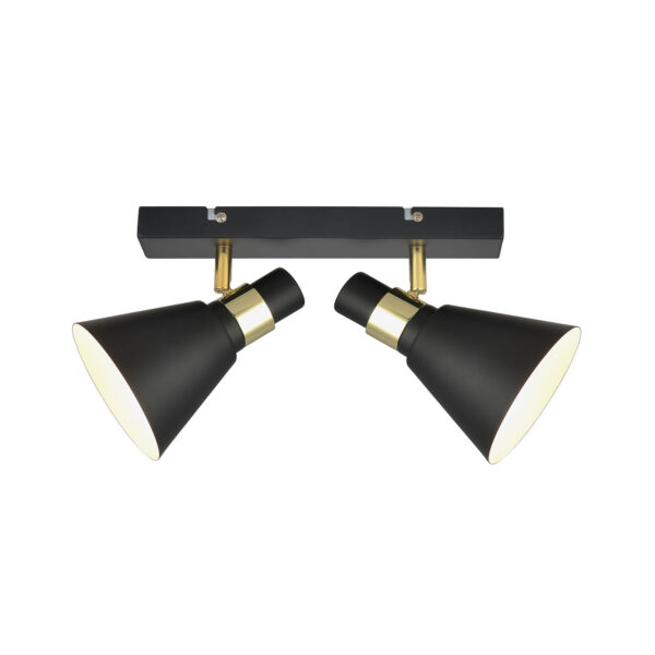 Wall lamp Lux Biagio – LED wall lamp in matt black