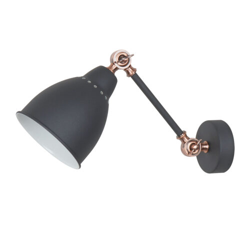 Wall lamp Lux Sonny – LED wall lamp in graphite and metal