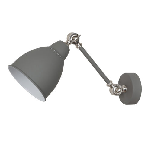 Wall lamp Lux Sonny 60w – LED wall lamp in grey and steel