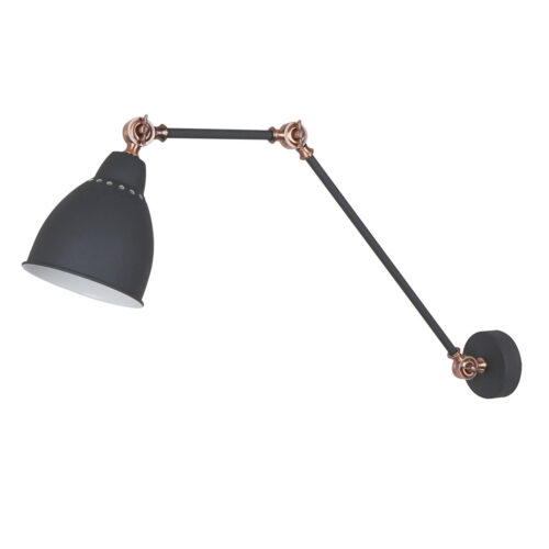 Wall lamp Lux Sonny – LED wall lamp in sandblasted graphite
