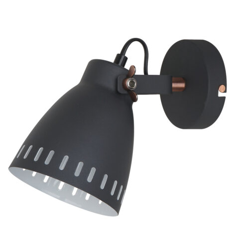 Wall lamp Lux Franklin – LED wall lamp in sandblasted graphite