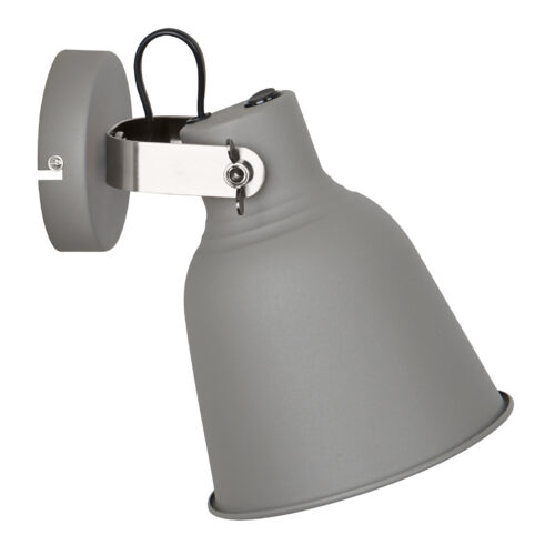 Wall lamp Lux Vidal – LED wall lamp in grey and metal