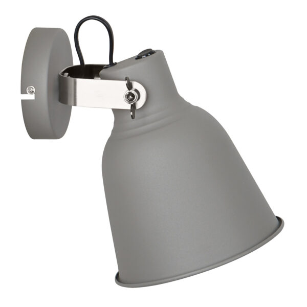 Wall lamp Lux Vidal – LED wall lamp in grey and metal