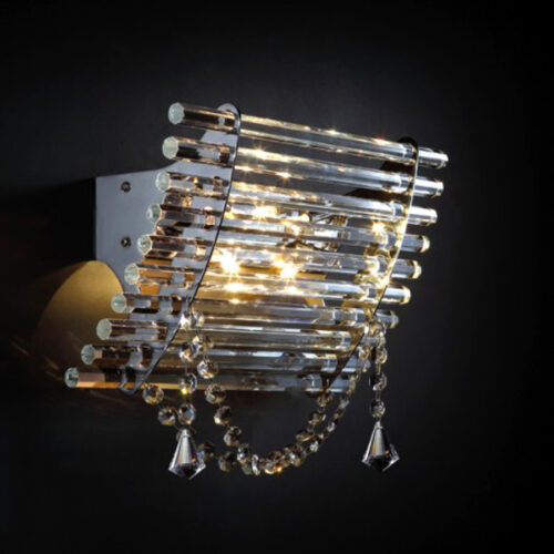 Wall lamp Lux Tondela – LED wall lamp in chrome and metal alloy