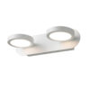 Wall lamp Lux Kendra – LED wall lamp in sandy white and metal alloy