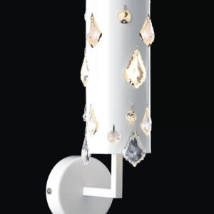 Wall lamp Lux Rita – LED wall lamp in white and metal alloy