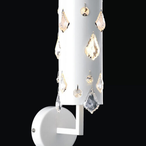 Wall lamp Lux Rita – LED wall lamp in white and metal alloy