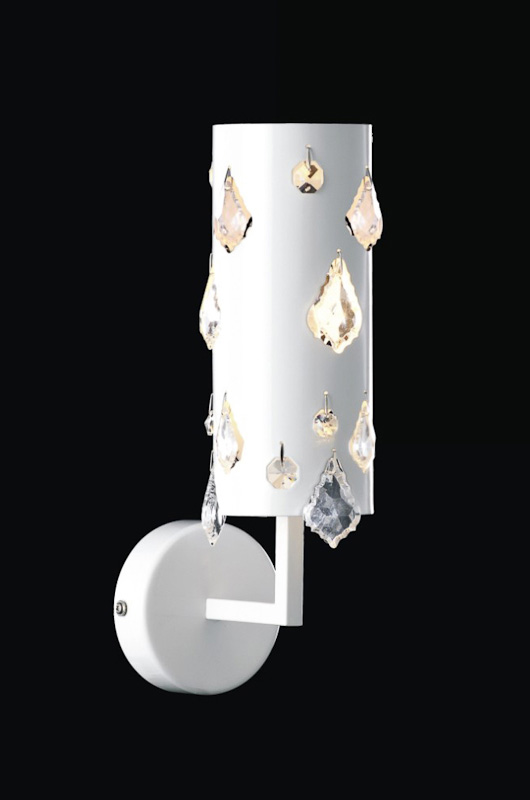 Wall lamp Lux Rita – LED wall lamp in white and metal alloy