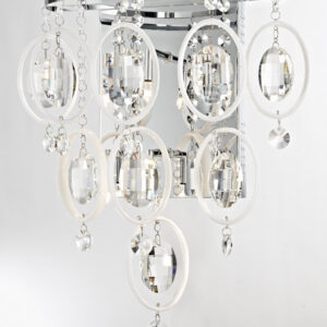 Wall lamp Lux Estella – LED wall lamp in chrome and metal