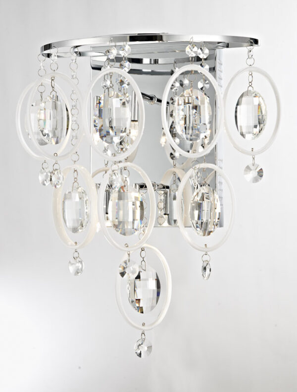 Wall lamp Lux Estella – LED wall lamp in chrome and metal