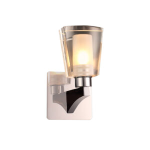 Wall lamp Lux Laurine – LED wall lamp in chrome and steel
