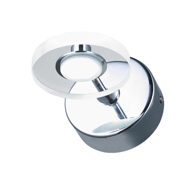 Wall lamp Lux Harmony – LED wall lamp in chrome and metal alloy