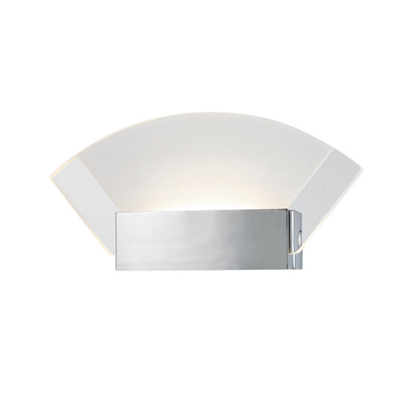 Wall lamp Lux Leann – LED wall lamp in sandblasted nickel and metal alloy