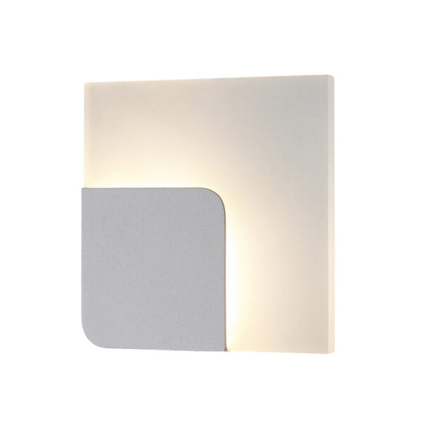 Wall lamp Lux Lorelei – LED wall lamp in sandy white and metal alloy