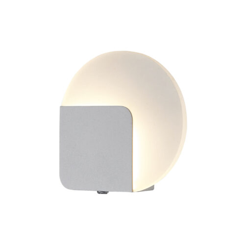 Wall lamp Lux Lorelei – LED wall lamp in sandy white and metal alloy