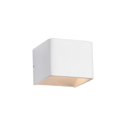 Wall lamp Lux Owen – LED wall lamp in white and metal