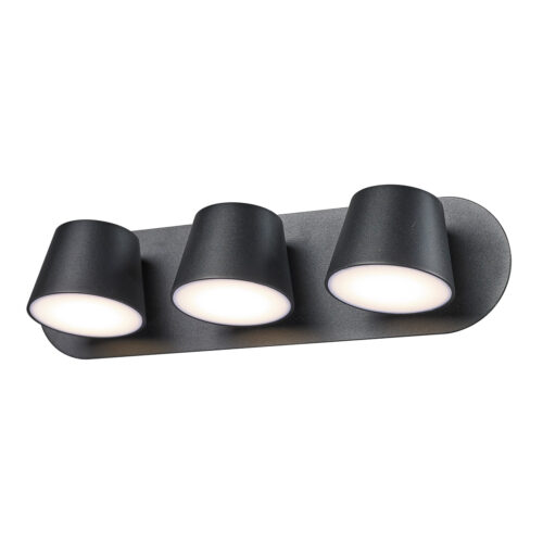 Wall lamp Lux Kuola – LED wall lamp in black