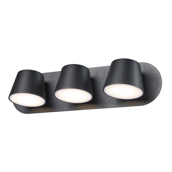 Wall lamp Lux Kuola – LED wall lamp in black