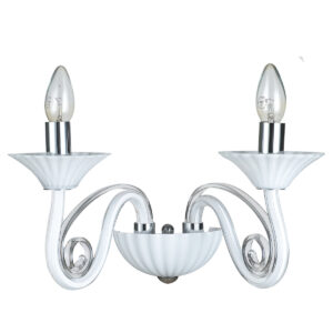 Wall lamp Lux Verona – LED wall lamp in white and metal alloy