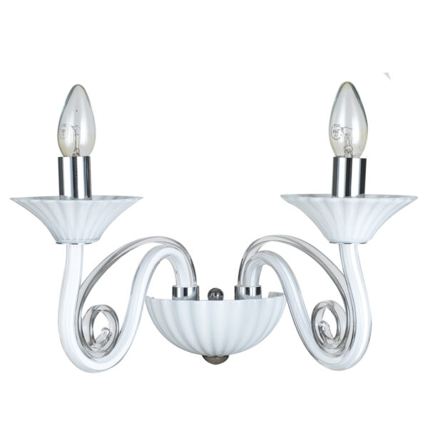 Wall lamp Lux Verona – LED wall lamp in white and metal alloy