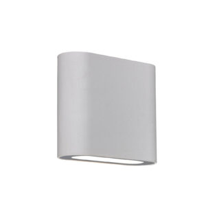 Wall lamp Lux Ricky – LED wall lamp in sandy white and metal