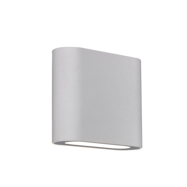 Wall lamp Lux Ricky – LED wall lamp in sandy white and metal