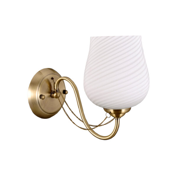 Wall lamp Lux Metamo – LED wall lamp in gold and metal alloy