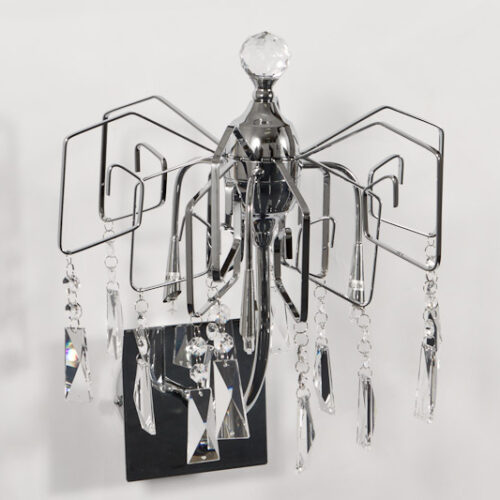 Wall lamp Lux Mirra – LED wall lamp in chrome and metal alloy