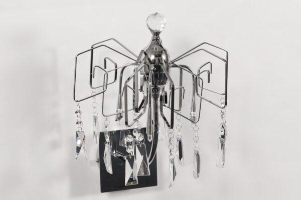 Wall lamp Lux Mirra – LED wall lamp in chrome and metal alloy