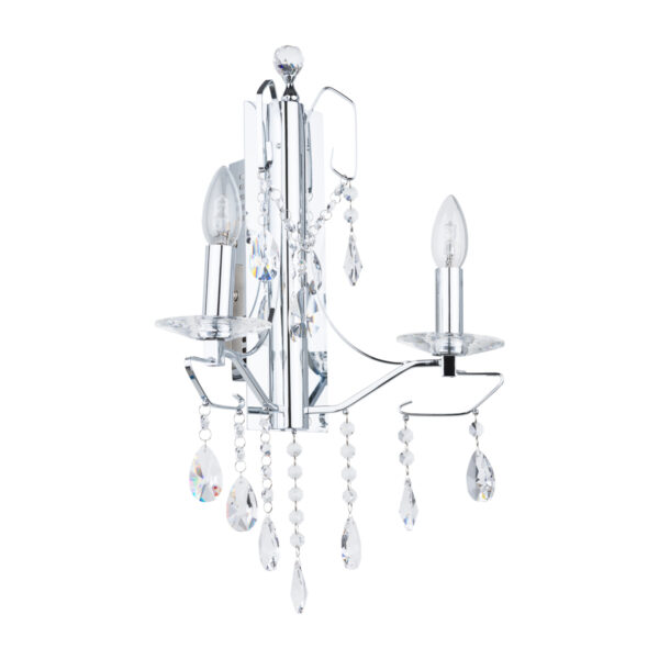 Wall lamp Lux Royal – LED wall lamp in chrome and metal alloy