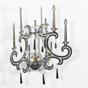 Wall lamp Lux Reliz – LED wall lamp in chrome and metal alloy