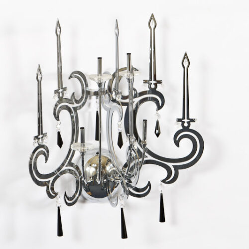 Wall lamp Lux Reliz – LED wall lamp in chrome and metal alloy