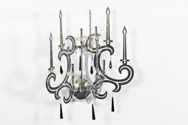 Wall lamp Lux Reliz – LED wall lamp in chrome and metal alloy
