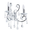 Wall lamp Lux Barocco Chrome – LED wall lamp in black and metal