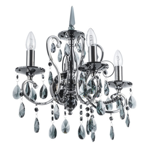 Wall lamp Lux Barocco Black – LED wall lamp in black and metal alloy