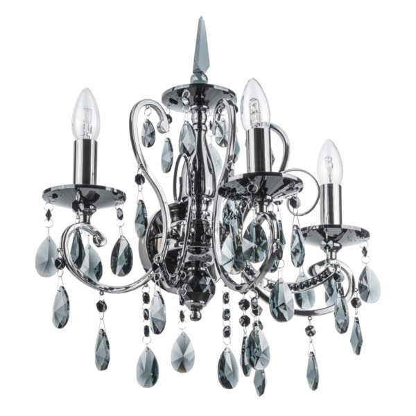 Wall lamp Lux Barocco Black – LED wall lamp in black and metal alloy
