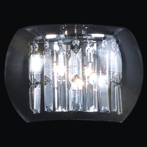 Pendant lamp Lux Crystal Ring – modern pendant lamp in chrome and metal alloy